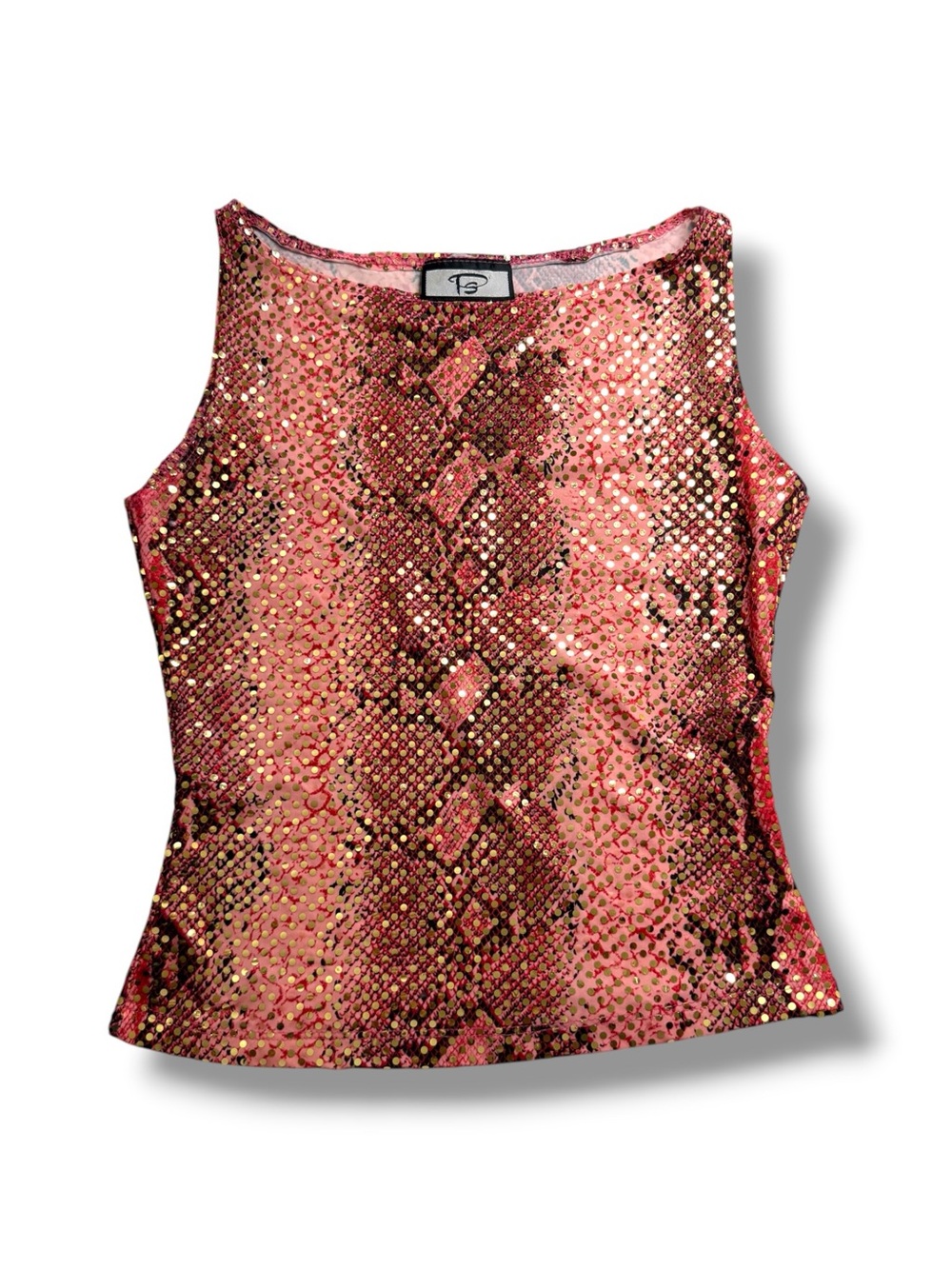Sunset Sequins Y2K Tank Top